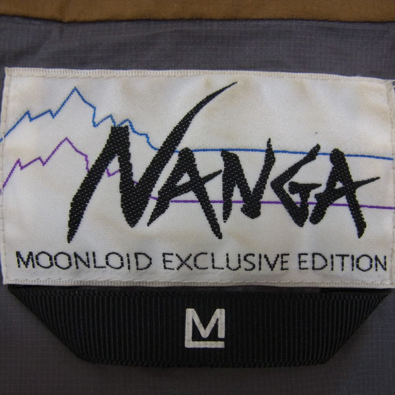 NANGA ナンガ オーロラダウン ライトダウン ダウンカーディガン インナー ロゴ ジャケット ブラウン系 M【中古】