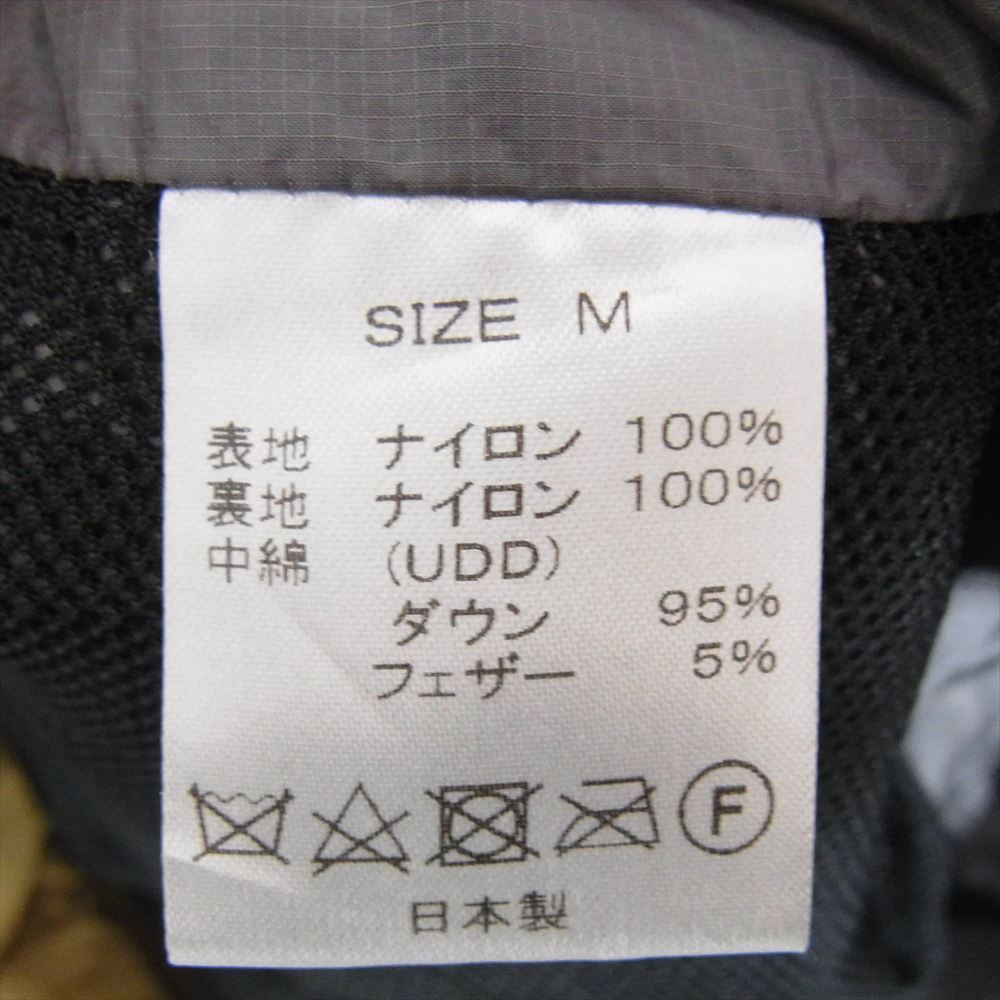 NANGA ナンガ オーロラダウン ライトダウン ダウンカーディガン インナー ロゴ ジャケット ブラウン系 M【中古】