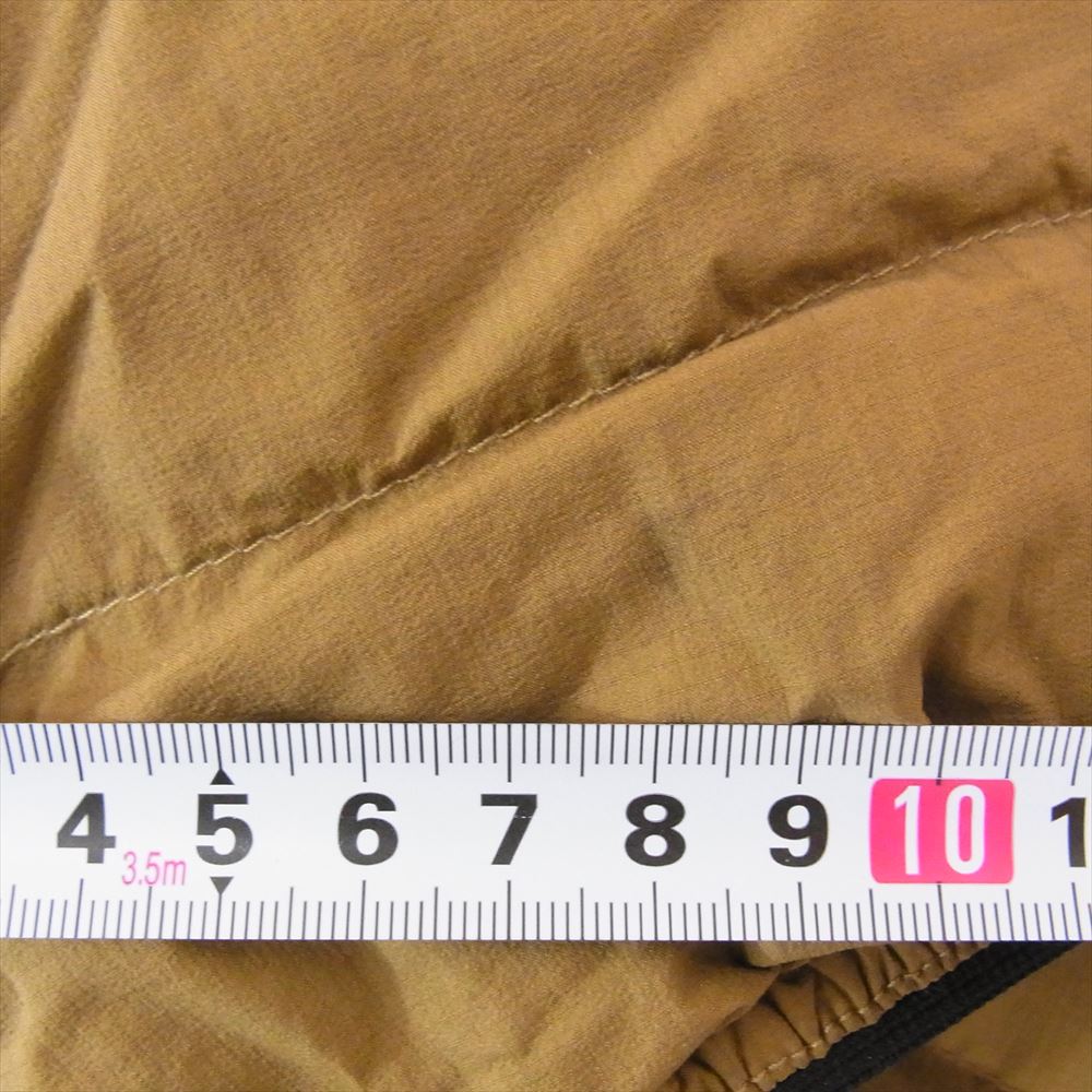 NANGA ナンガ オーロラダウン ライトダウン ダウンカーディガン インナー ロゴ ジャケット ブラウン系 M【中古】