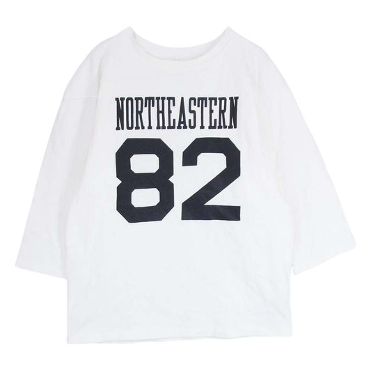 Ron Herman ロンハーマン RHC NORTHEASTERN 82 ナンバリング ベースボール Tシャツ ホワイト系 M【中古】