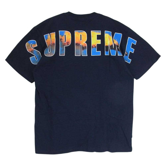 Supreme シュプリーム 17AW Crash Tee クラッシュ ロゴ 半袖 Tシャツ ネイビー系 M【中古】