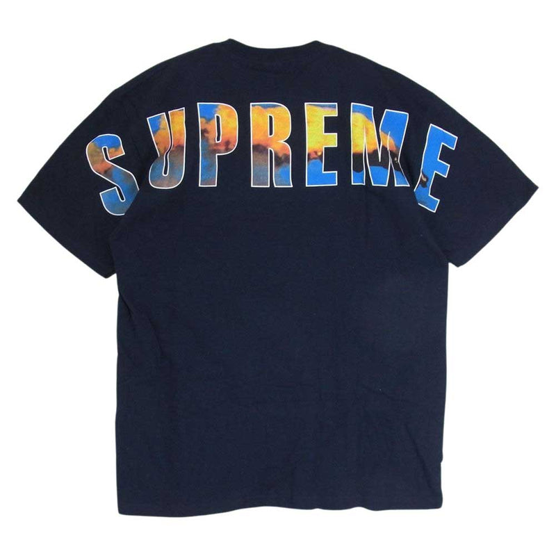 Supreme シュプリーム 17AW Crash Tee クラッシュ ロゴ 半袖 Tシャツ ネイビー系 M【中古】