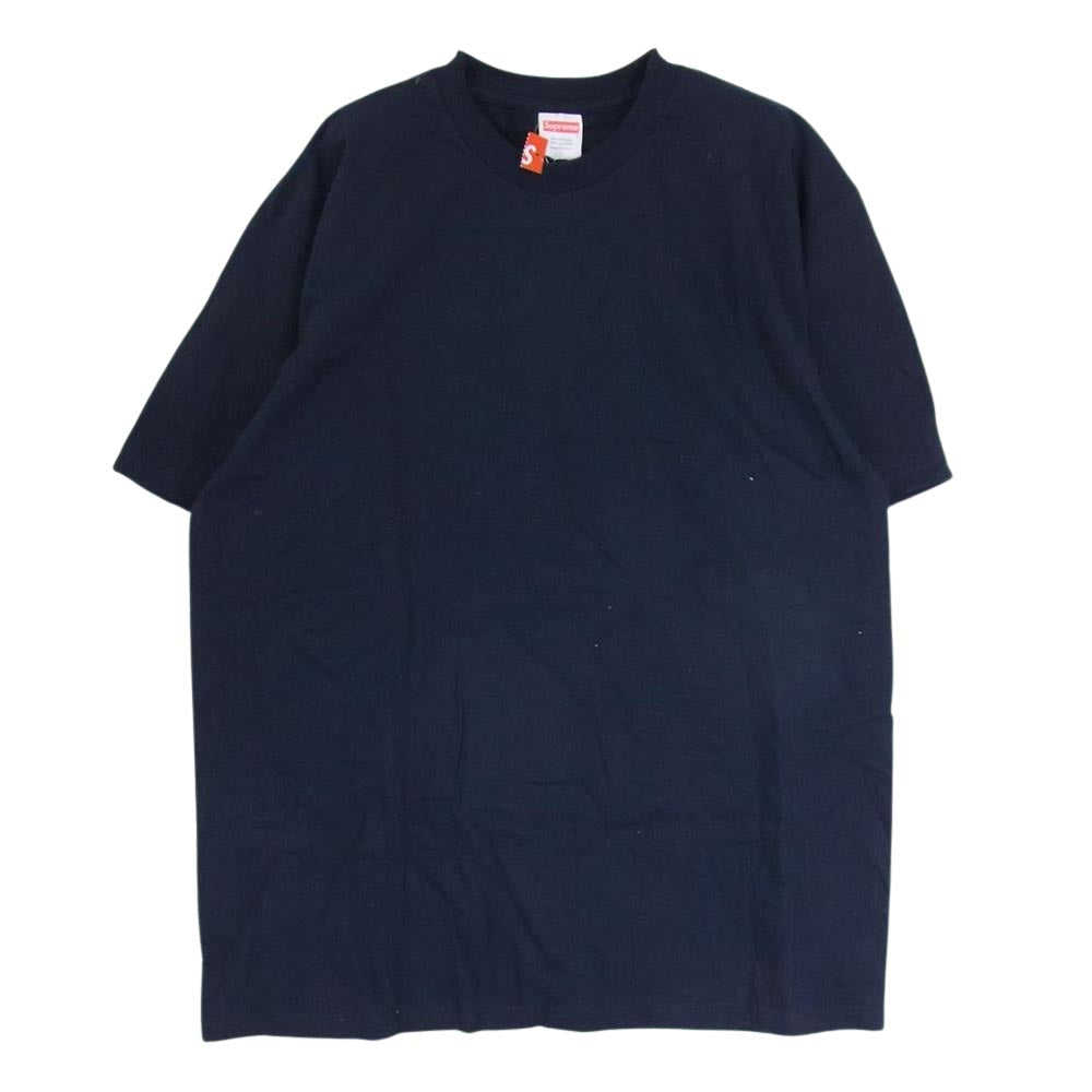 Supreme シュプリーム 17AW Crash Tee クラッシュ ロゴ 半袖 Tシャツ ネイビー系 M【中古】