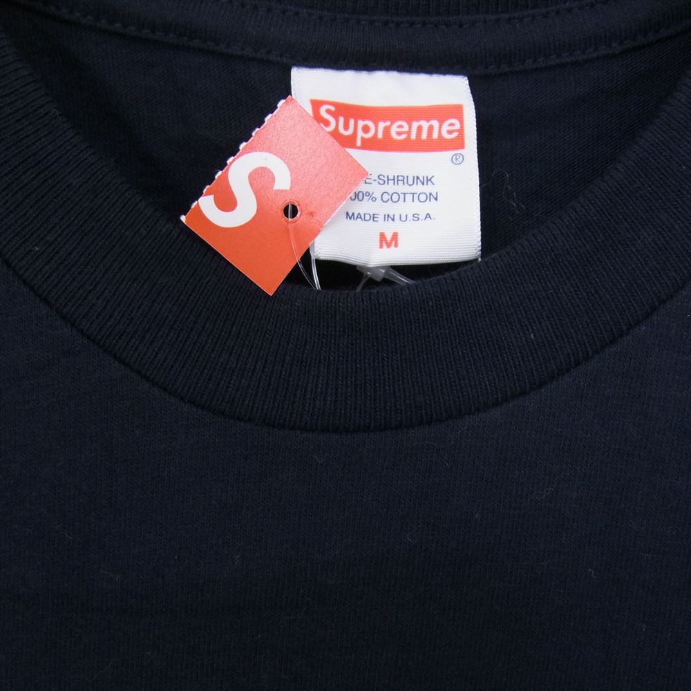 Supreme シュプリーム 17AW Crash Tee クラッシュ ロゴ 半袖 Tシャツ ネイビー系 M【中古】