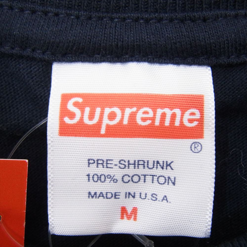 Supreme シュプリーム 17AW Crash Tee クラッシュ ロゴ 半袖 Tシャツ ネイビー系 M【中古】