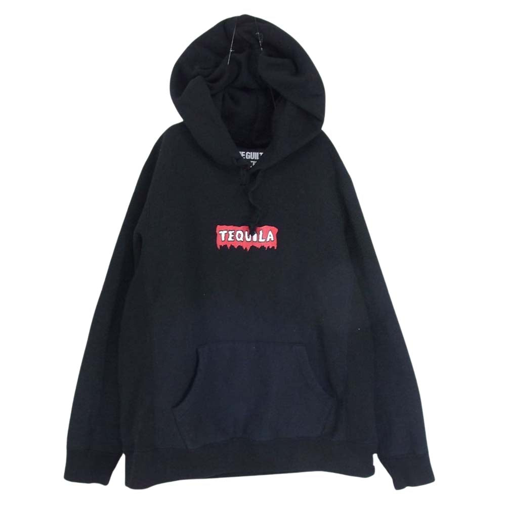 WACKO MARIA ワコマリア TEQUILA BOX LOGO HOODIE ボックスロゴ プルオーバ― スウェット パーカー ブラック系 L【中古】