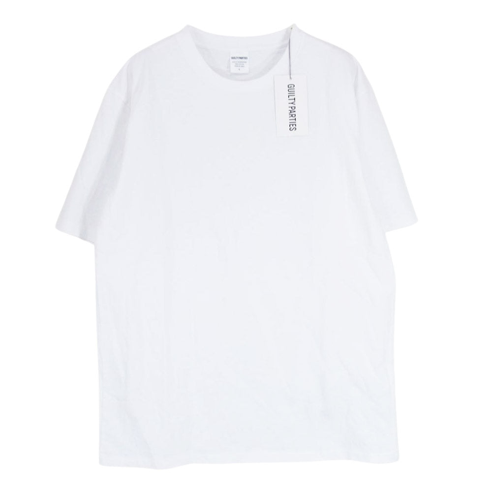 WACKO MARIA ワコマリア 19SS 19SS-WMT-WT06 WASHED HEAVY WEIGHT CREW NECK T-SHIRT 春画 ウォッシュド ヘビーウェイ トクルーネック 半袖 Tシャツ ホワイト系 L【中古】