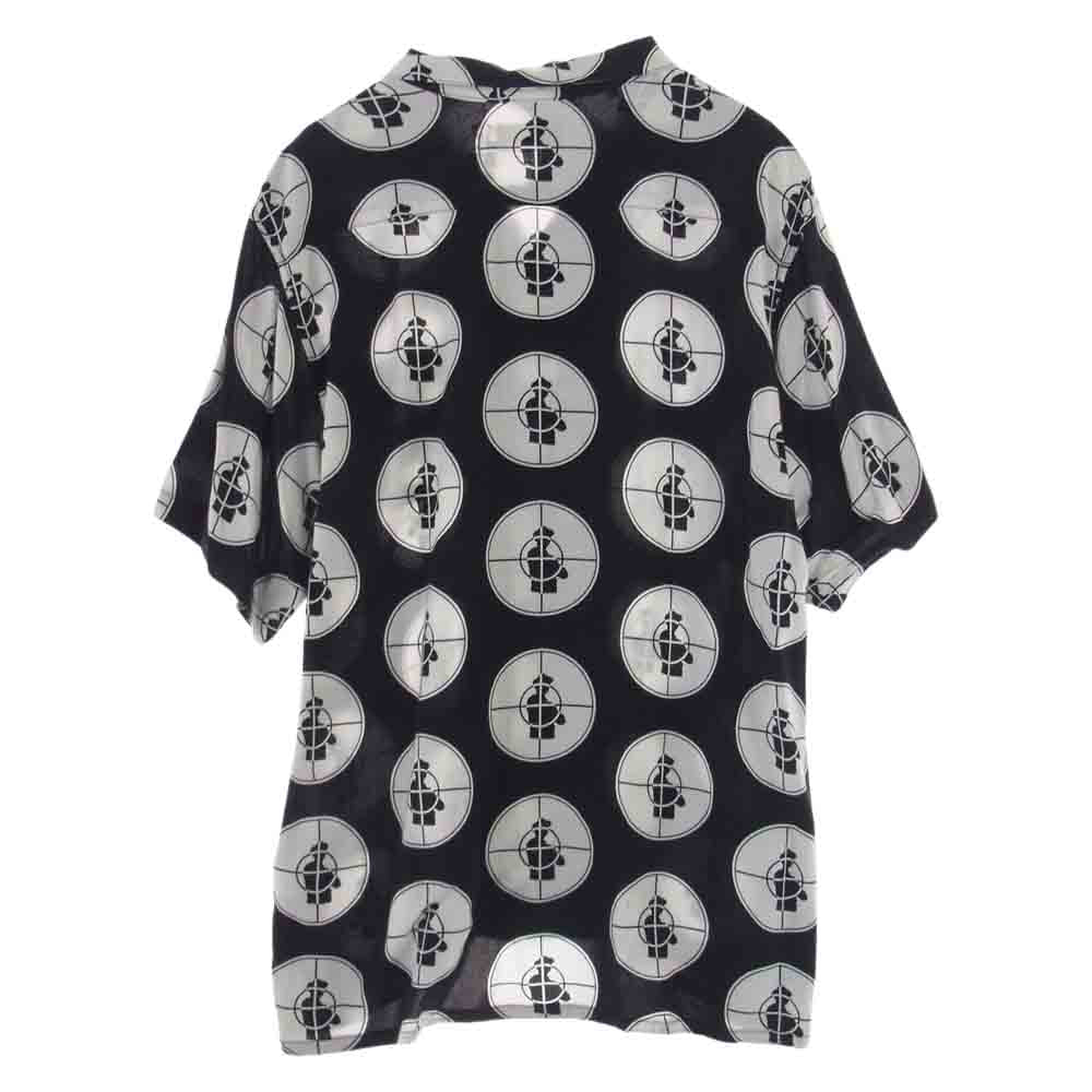 Supreme シュプリーム 18SS × UNDERCOVER アンダーカバー Public Enemy Rayon Shirt パブリック エネミー レーヨン 半袖 シャツ ブラック系 L【中古】