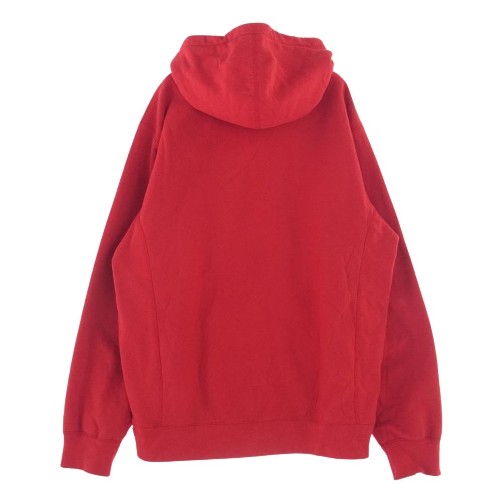 Supreme シュプリーム 19SS Classic Ad Hooded Sweatshirt クラシック アド フーデッド スウェット シャツ プルオーバ― パーカー レッド系 XL【中古】