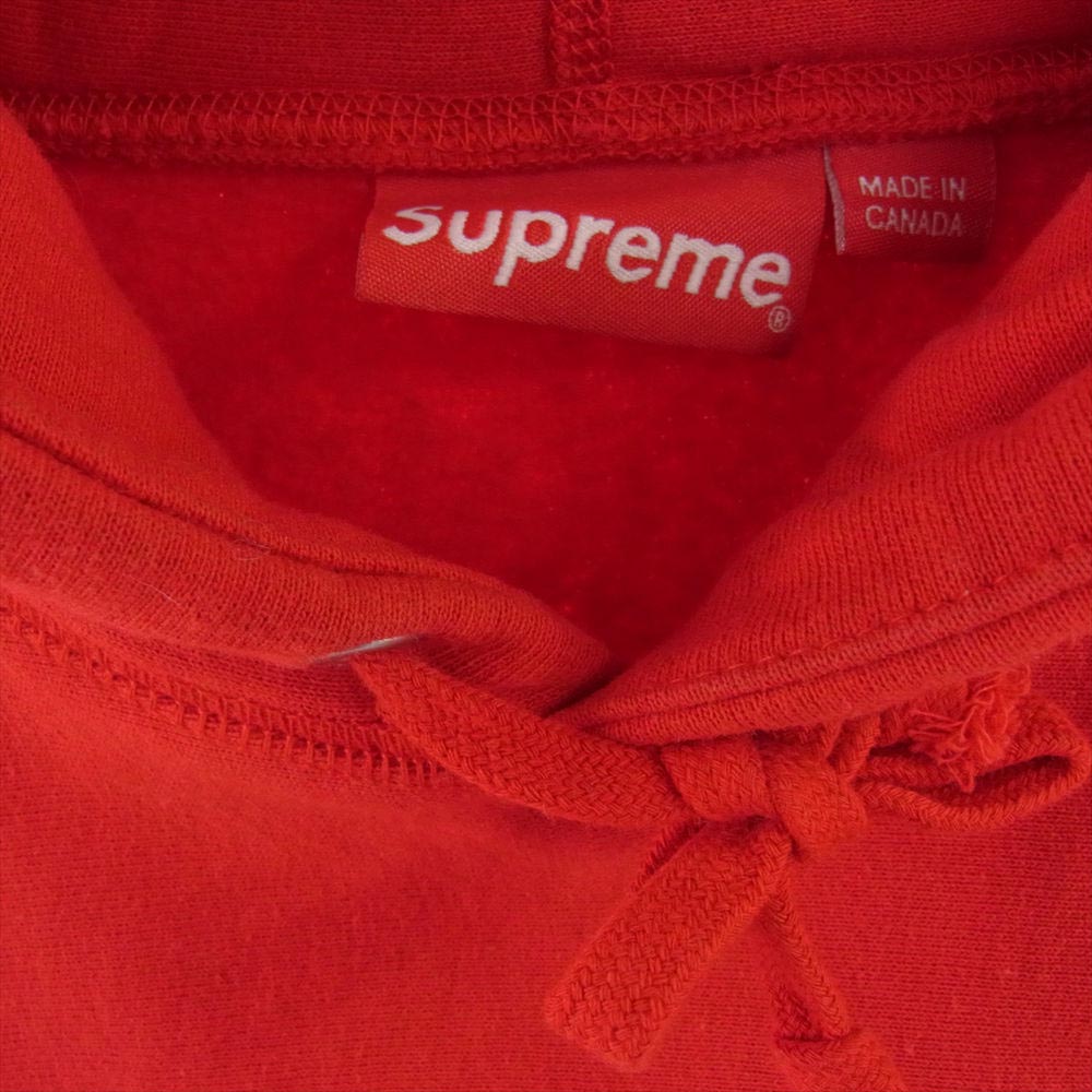 Supreme シュプリーム 19SS Classic Ad Hooded Sweatshirt クラシック アド フーデッド スウェット シャツ プルオーバ― パーカー レッド系 XL【中古】