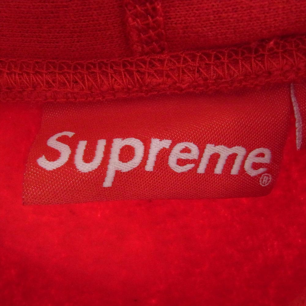 Supreme シュプリーム 19SS Classic Ad Hooded Sweatshirt クラシック アド フーデッド スウェット シャツ プルオーバ― パーカー レッド系 XL【中古】