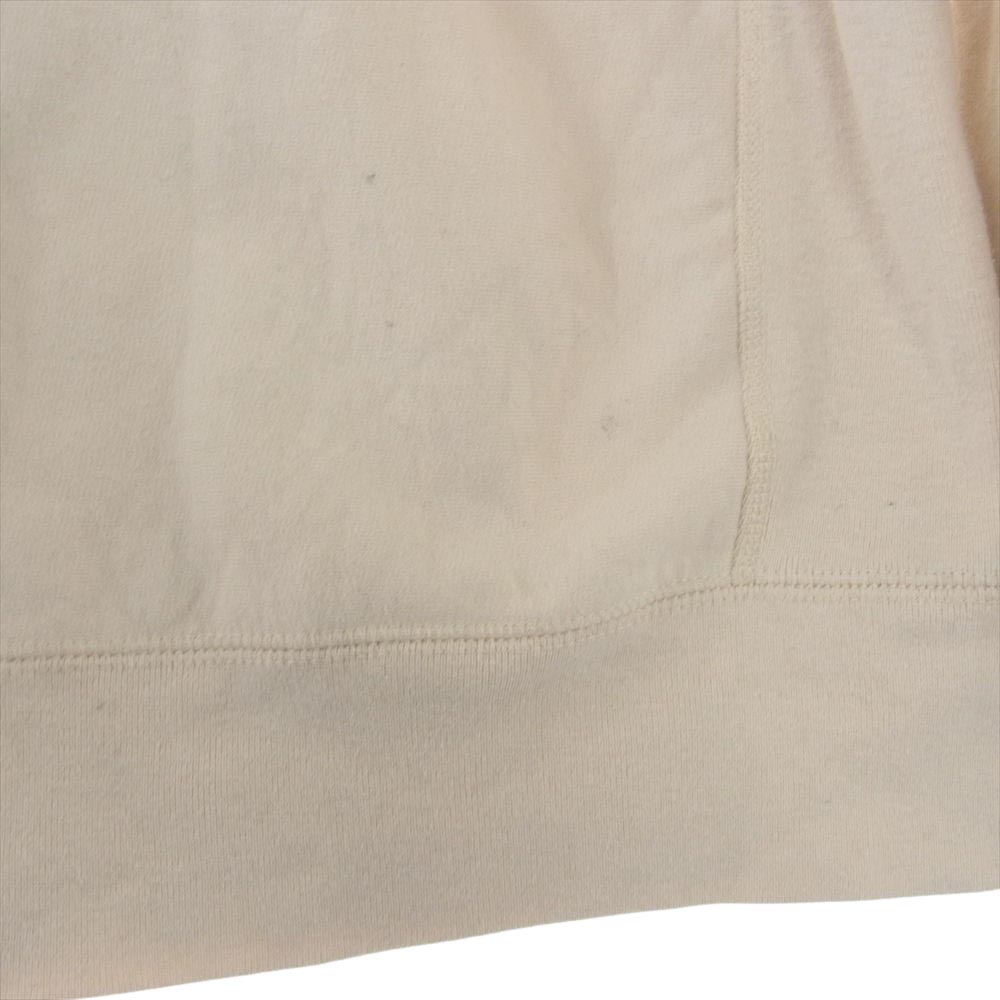 Supreme シュプリーム 18AW Trademark Hooded Sweatshirt Heather トレードマーク フーデッド スウェット シャツ プルオーバー パーカー オフホワイト系 L【中古】