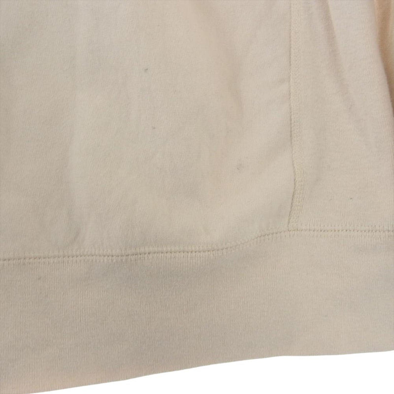 Supreme シュプリーム 18AW Trademark Hooded Sweatshirt Heather トレードマーク フーデッド スウェット シャツ プルオーバー パーカー オフホワイト系 L【中古】
