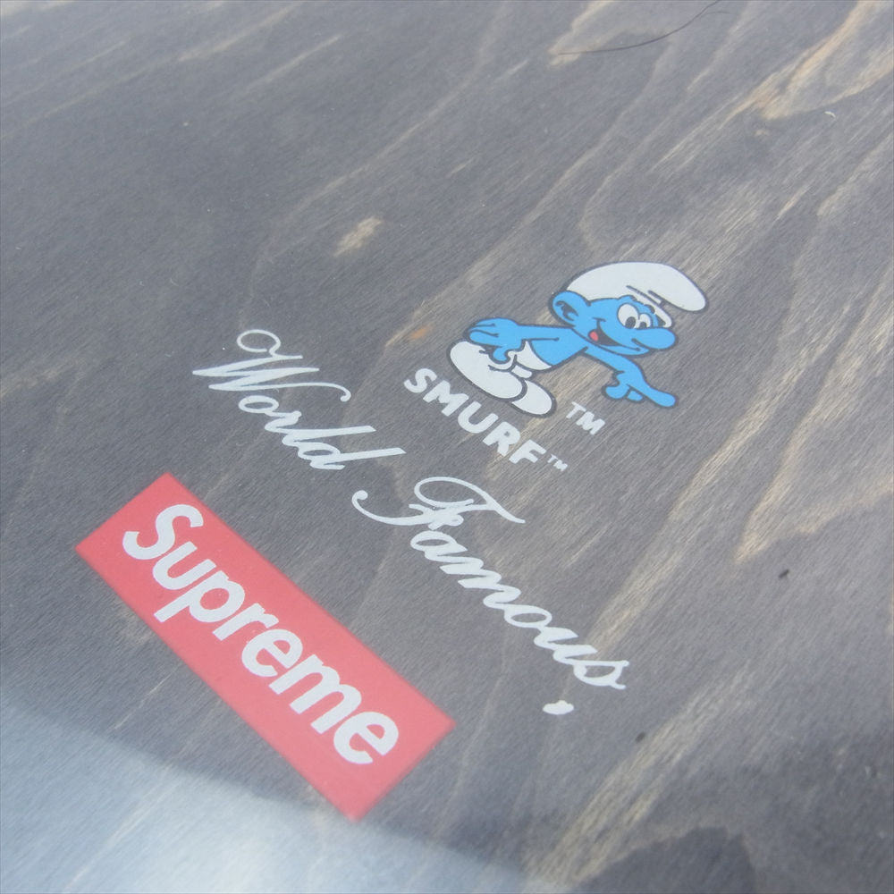 Supreme シュプリーム 20AW Smurfs Skateboard スマーフ スケートボード デッキ チャコール系 レッド系【極上美品】【中古】