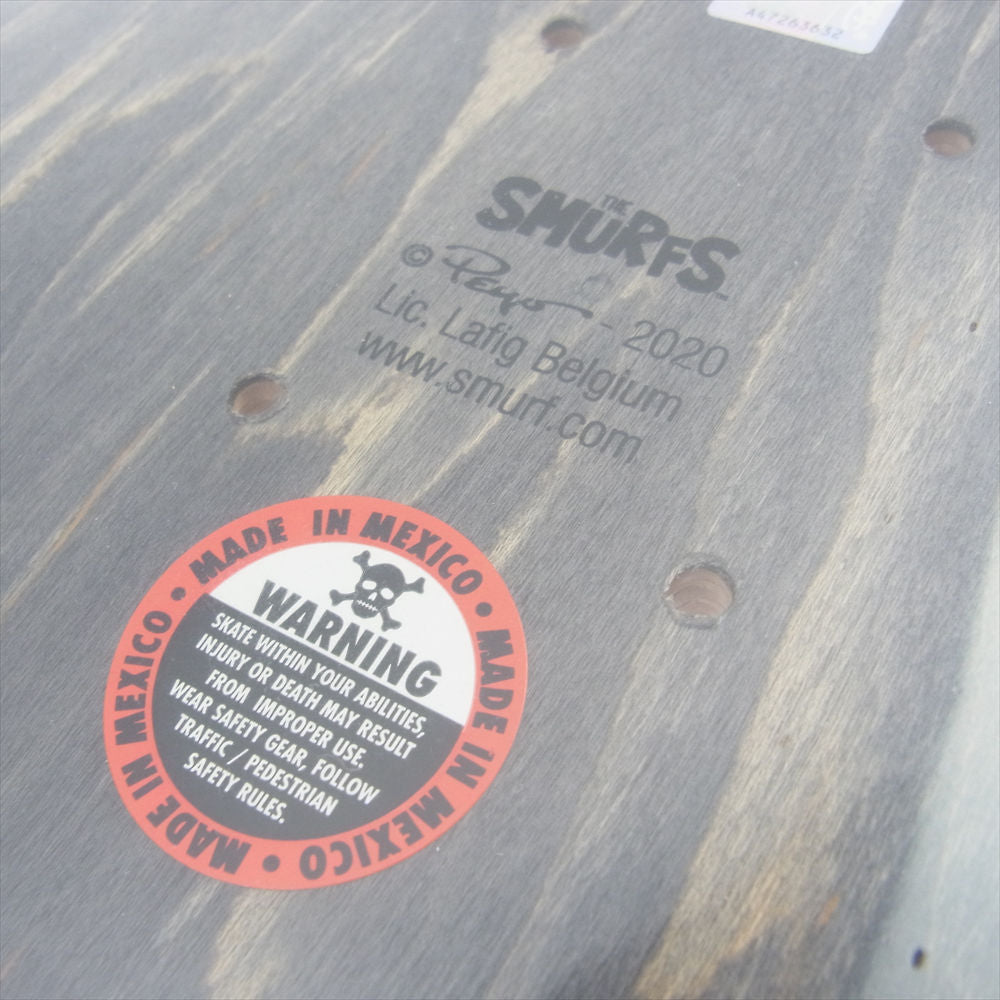 Supreme シュプリーム 20AW Smurfs Skateboard スマーフ スケートボード デッキ チャコール系 レッド系【極上美品】【中古】