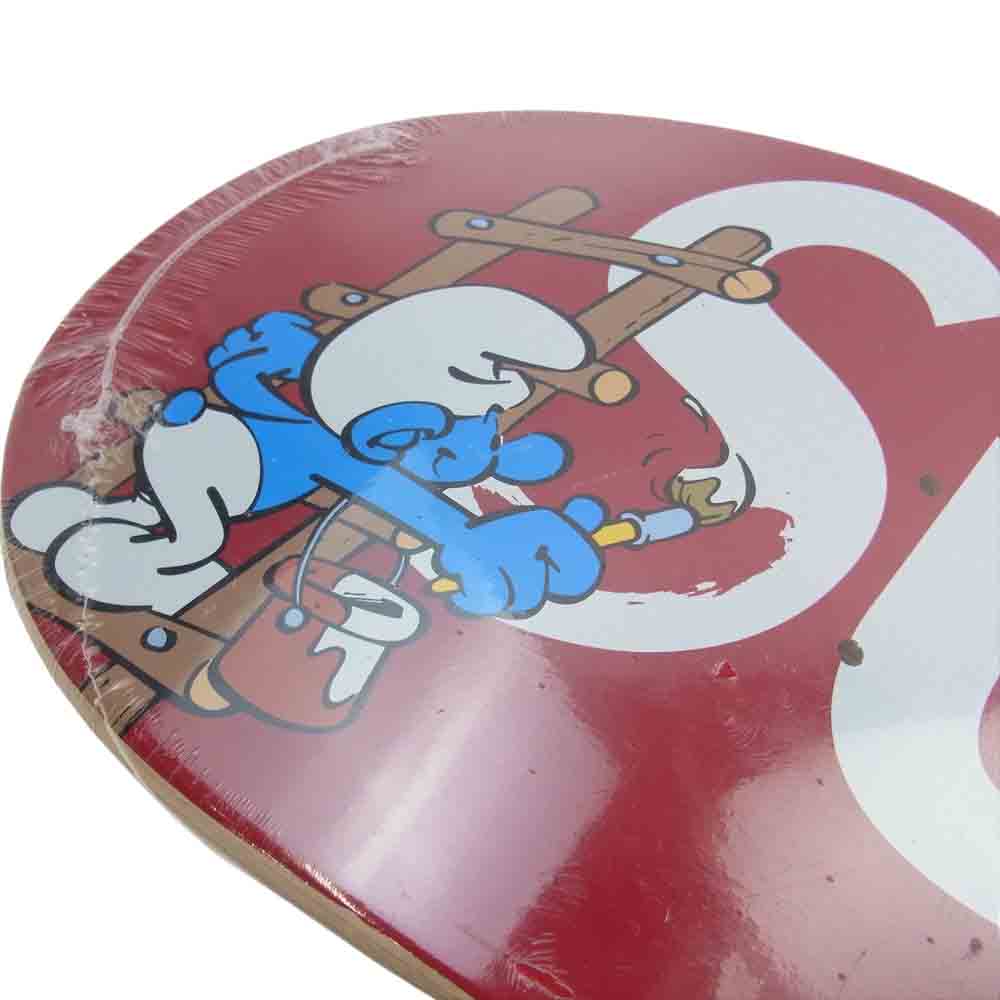Supreme シュプリーム 20AW Smurfs Skateboard スマーフ スケートボード デッキ チャコール系 レッド系【極上美品】【中古】