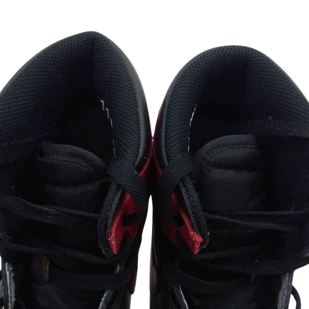 NIKE ナイキ 555088-001 AIR JORDAN 1 RETRO HIGH OG BANNED BRED 2016 エア ジョーダン レトロ バーンド ブレッド ハイカット スニーカー ブラック系 レッド系 29cm【中古】