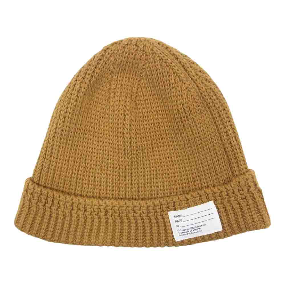 VISVIM ビズビム 20SS 0120103003028 KNIT BEANIE COTTON ビーニー ニットキャップ  ブラウン系 F【中古】