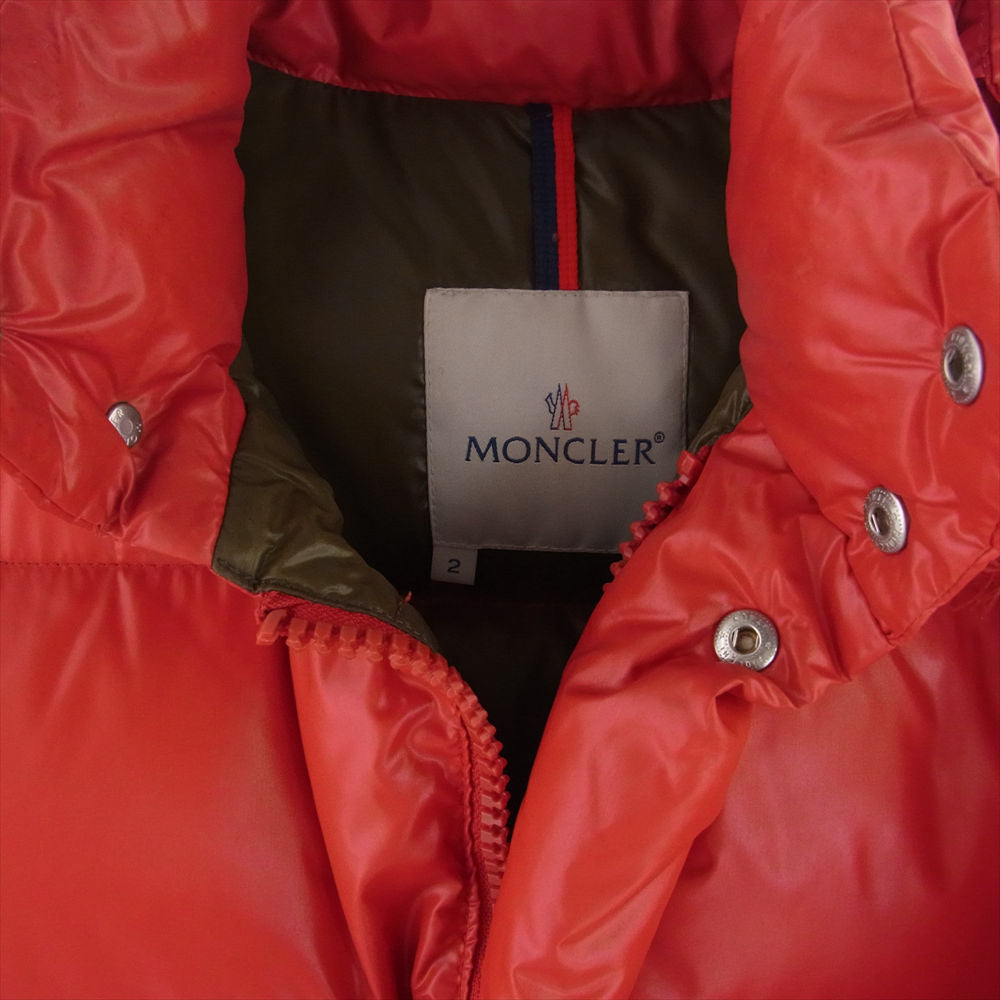 MONCLER モンクレール EVEREST エベレスト ロゴワッペン ダウン ジャケット レッド系 2【中古】