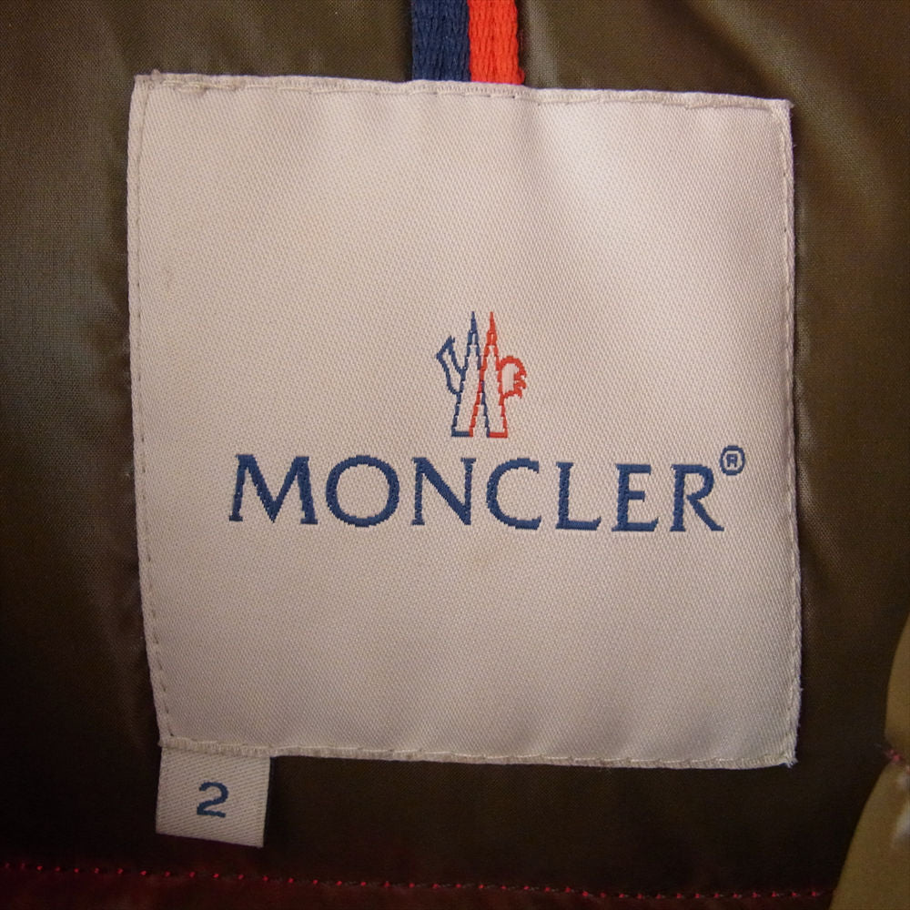 MONCLER モンクレール EVEREST エベレスト ロゴワッペン ダウン ジャケット レッド系 2【中古】