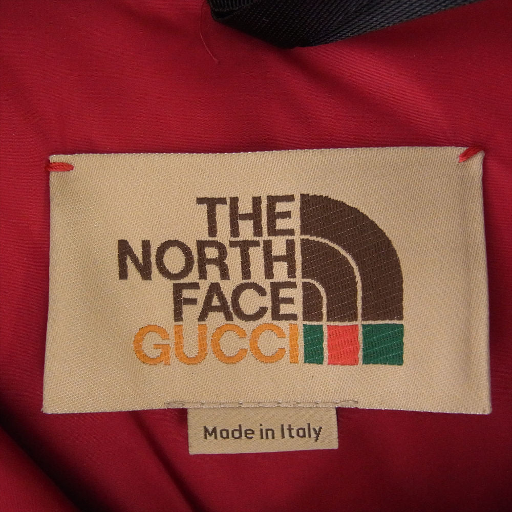 GUCCI グッチ 670766 THE NORTH FACE ノースフェイス GGキャンバス ダウンジャケット ブラウン系 XL【中古】