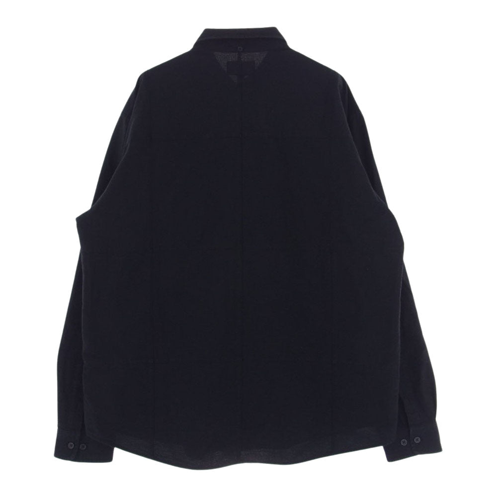 Supreme シュプリーム L/S Oxford Shirt オックスフォード ボタンダウン 長袖 シャツ ポケット ロゴ ブラック系 L【中古】