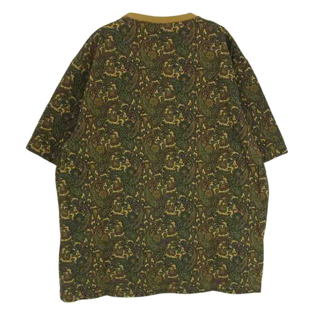 STUSSY ステューシー 314066 UNION PAISLEY POCKET CREW  カーキ系 L【中古】