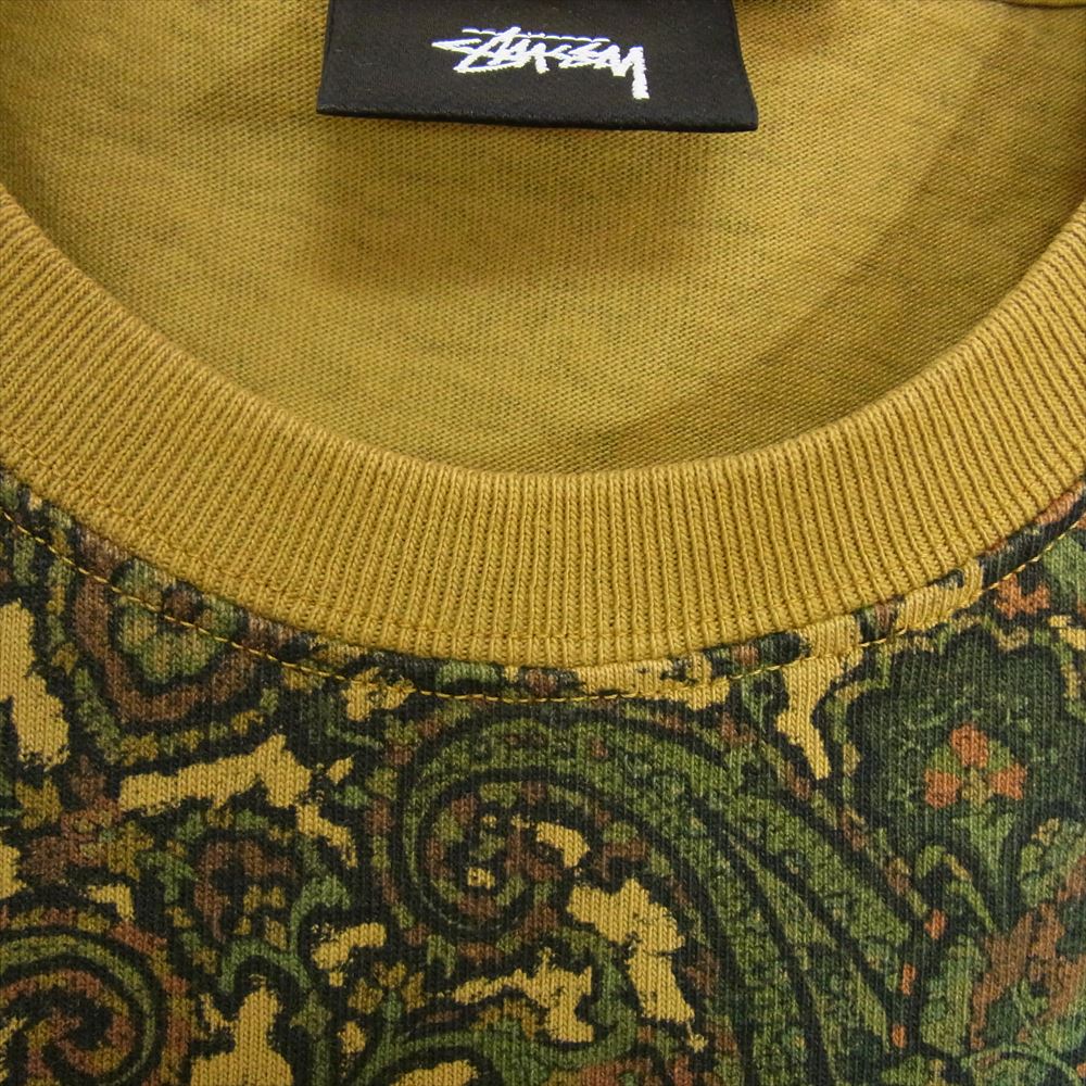 STUSSY ステューシー 314066 UNION PAISLEY POCKET CREW  カーキ系 L【中古】