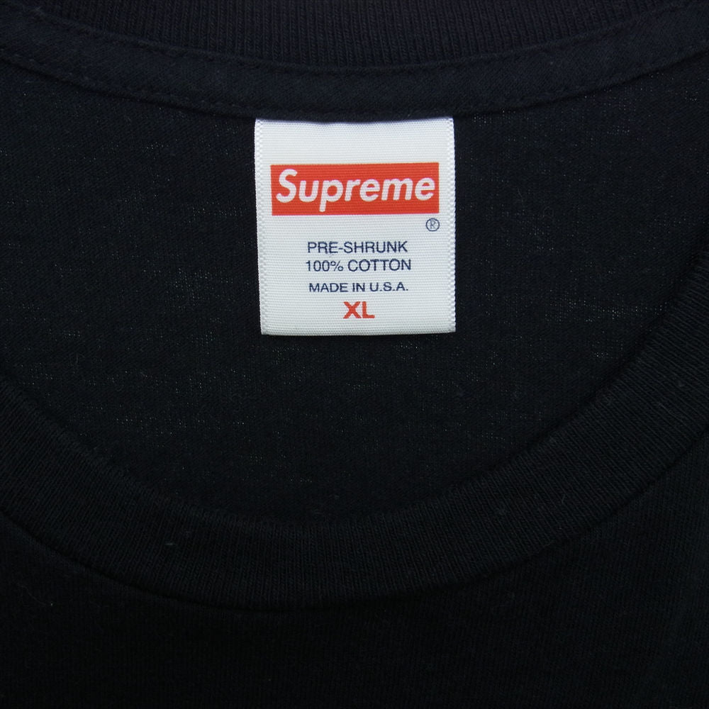 Supreme シュプリーム 22SS ANTIHERO DOG TEE アンタイヒーロー ドッグ プリント 半袖 Tシャツ ブラック系 XL【中古】
