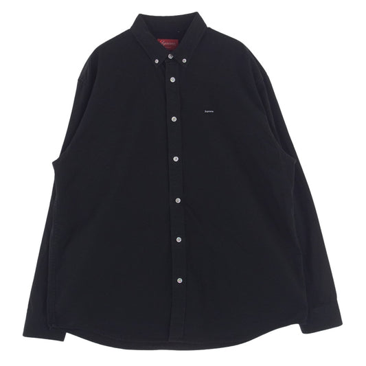 Supreme シュプリーム Small Box Shirt スモール ボックスロゴ ボタンダウン 長袖 シャツ ブラック系 L【中古】