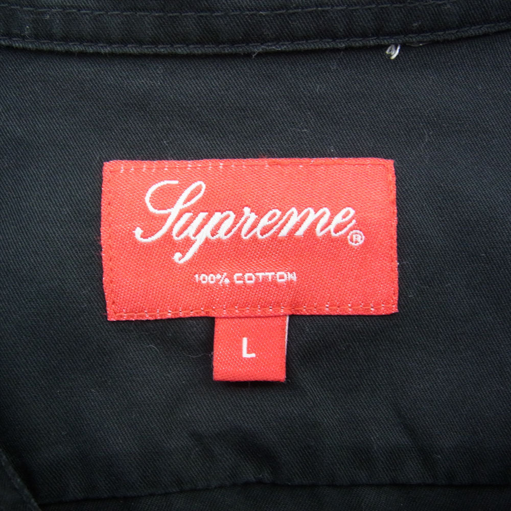 Supreme シュプリーム Small Box Shirt スモール ボックスロゴ ボタンダウン 長袖 シャツ ブラック系 L【中古】