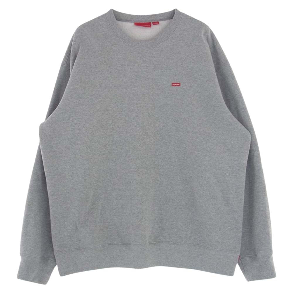 Supreme シュプリーム 20AW Small Box Crewneck スモールボックス ロゴ クルーネック スウェットトレーナー グレー系 L【中古】