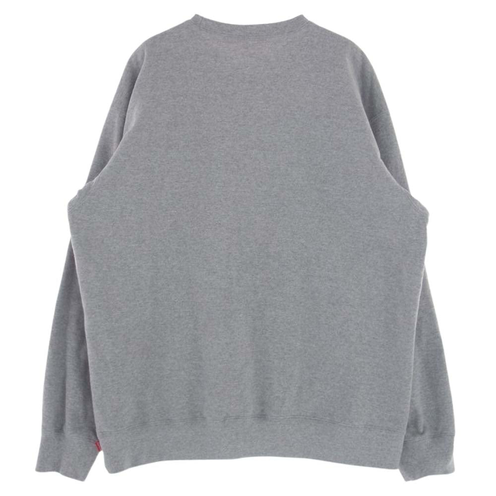 Supreme シュプリーム 20AW Small Box Crewneck スモールボックス ロゴ クルーネック スウェットトレーナー グレー系 L【中古】