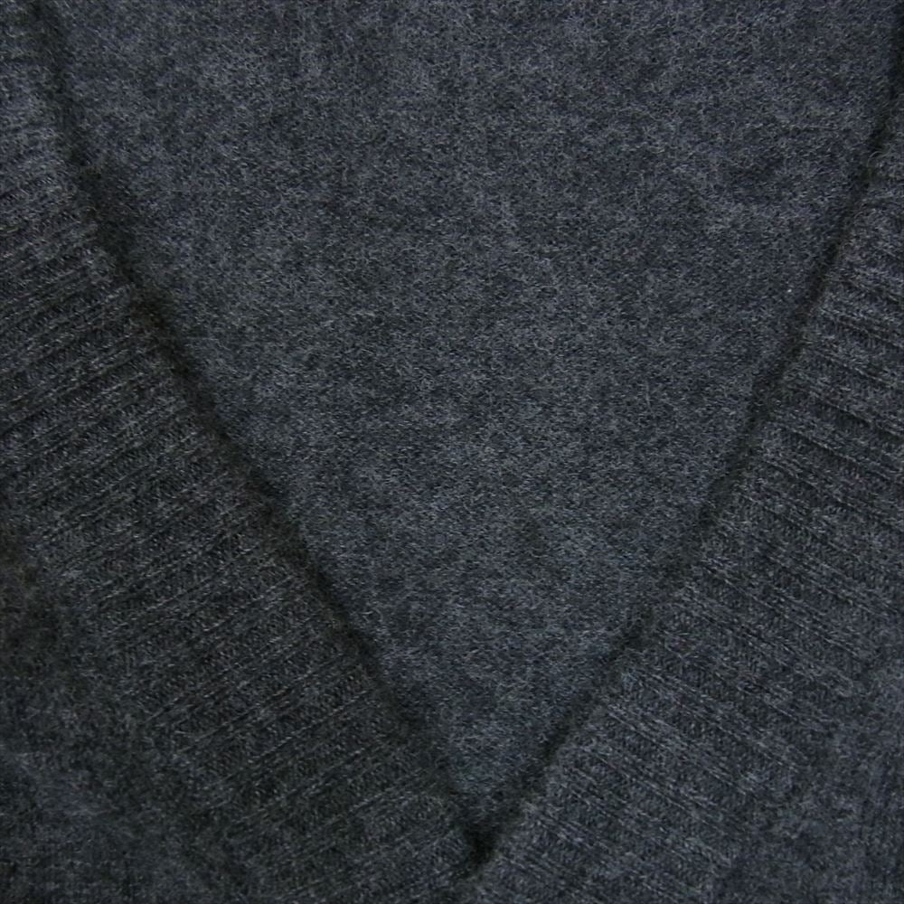 MAISON MARGIELA メゾンマルジェラ 17AW S30HA0968 14ライン CLASSIC COMPASS CARDIGAN エルボーパッチ Vネック カーディガン 四つタグ グレー系 M【中古】