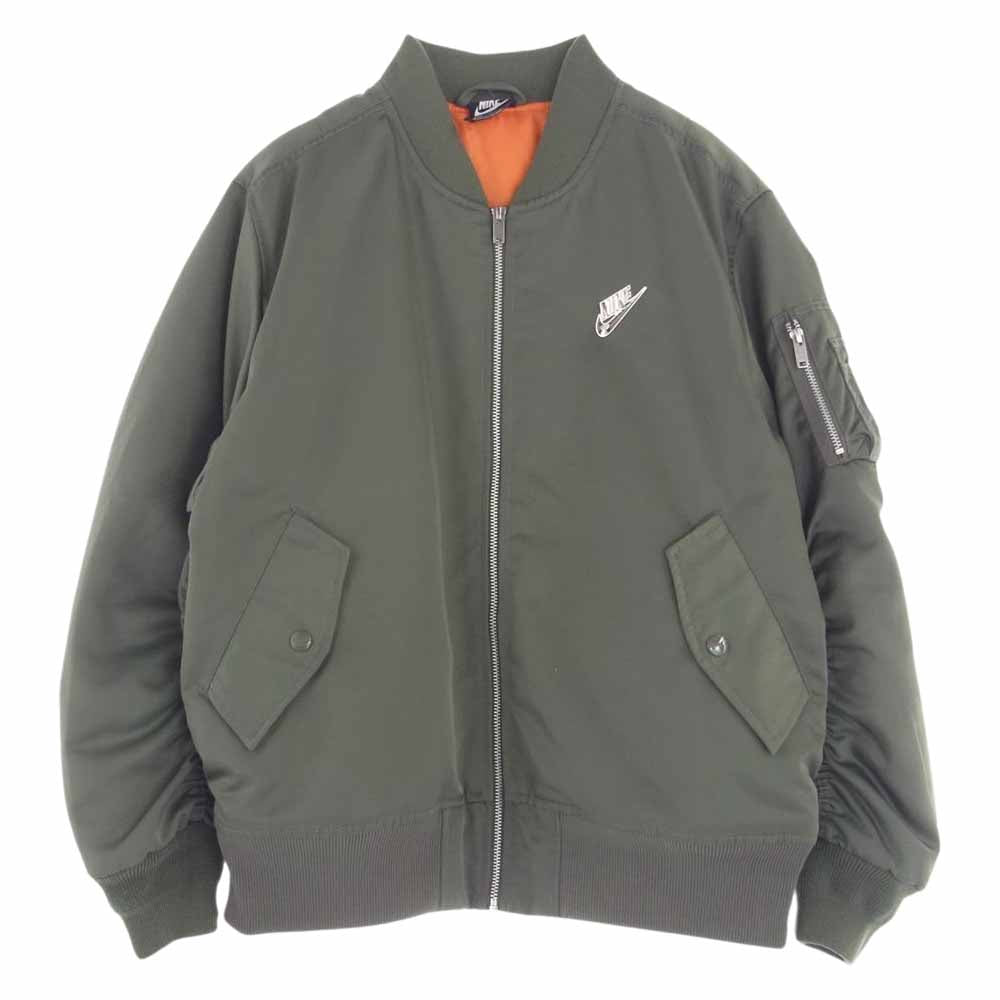 NIKE ナイキ 20AW CZ1671-380 PUNK PACK BOMBER JACKET パンク パック ボンバー ジャケット メタルロゴ カーキ系 XL【中古】