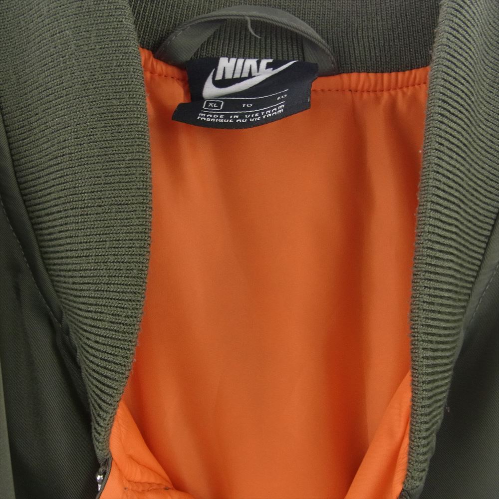 NIKE ナイキ 20AW CZ1671-380 PUNK PACK BOMBER JACKET パンク パック ボンバー ジャケット メタルロゴ カーキ系 XL【中古】