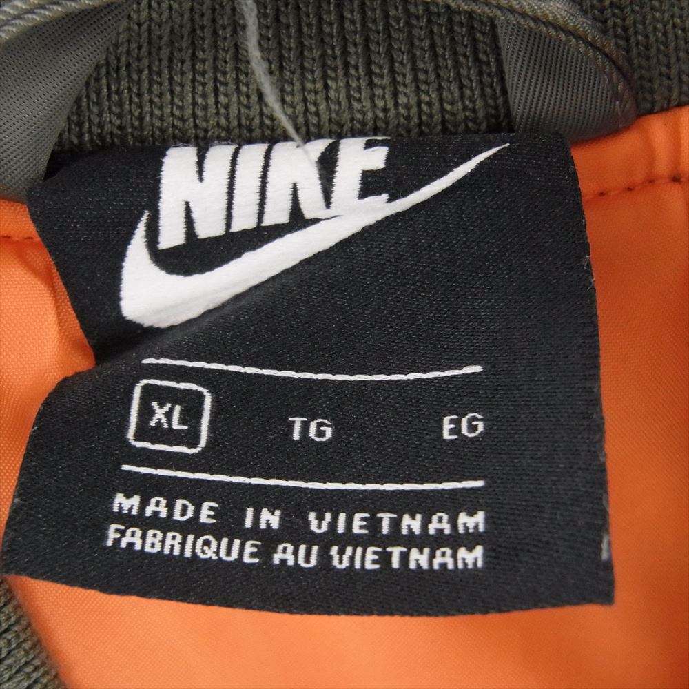 NIKE ナイキ 20AW CZ1671-380 PUNK PACK BOMBER JACKET パンク パック ボンバー ジャケット メタルロゴ カーキ系 XL【中古】