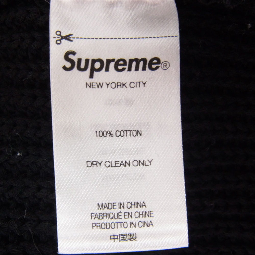 Supreme シュプリーム Small Box Crewneck knit sweater スモール ボックスロゴ クルーネック ニット セーター ブラック系 XL【中古】