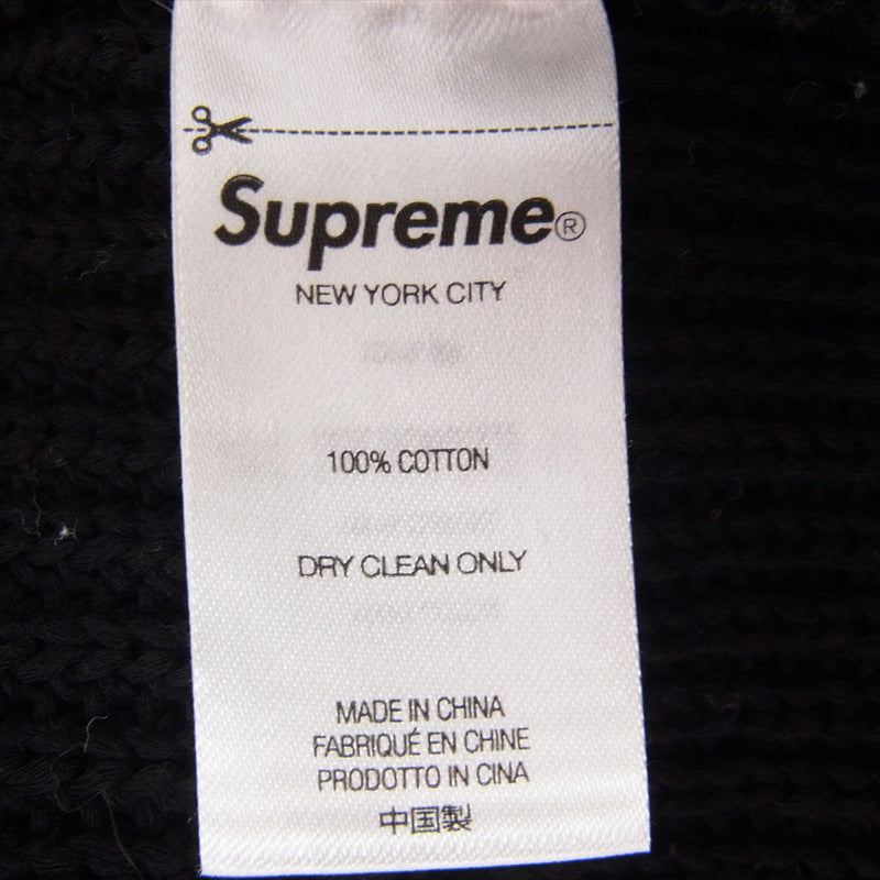 Supreme シュプリーム Small Box Crewneck knit sweater スモール ボックスロゴ クルーネック ニット セーター ブラック系 XL【中古】