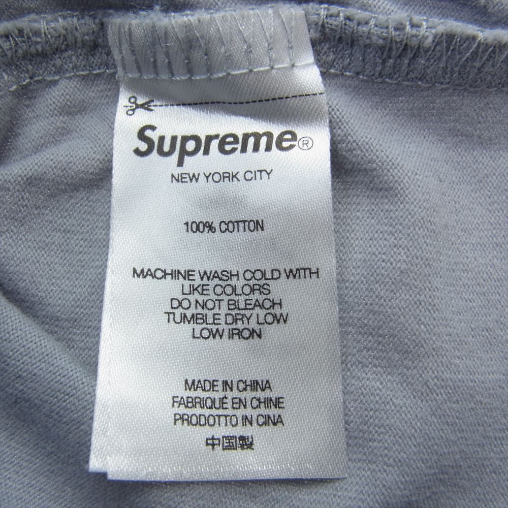 Supreme シュプリーム 22SS Typewriter S/S Top Tee タイプライター半袖 Tシャツ グレー系 S【中古】