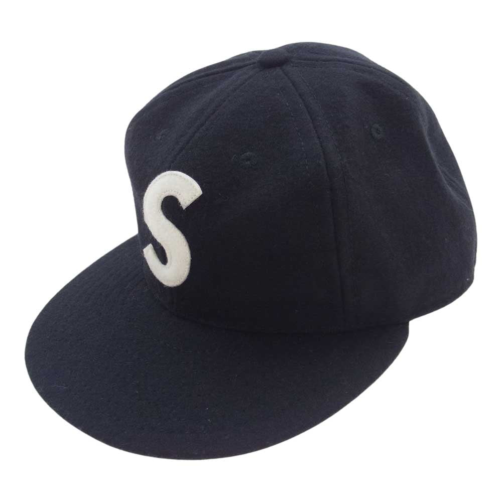Supreme シュプリーム 23SS Ebbets S Logo Fitted 6 Panel エベッツ Sロゴ ウール キャップ ブラック系 7.5インチ【中古】