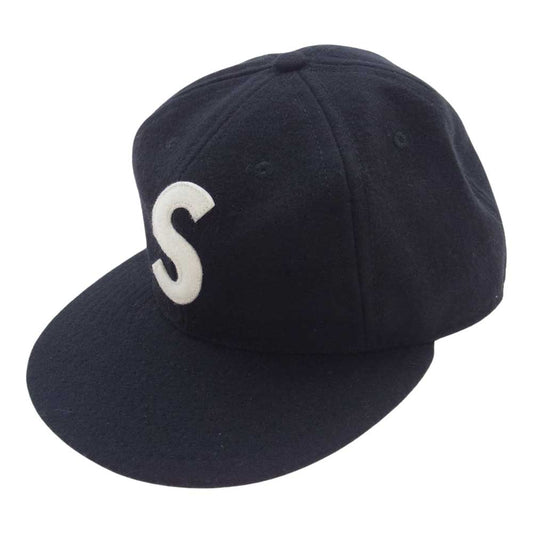 Supreme シュプリーム 23SS Ebbets S Logo Fitted 6 Panel エベッツ Sロゴ ウール キャップ ブラック系 7.5インチ【中古】