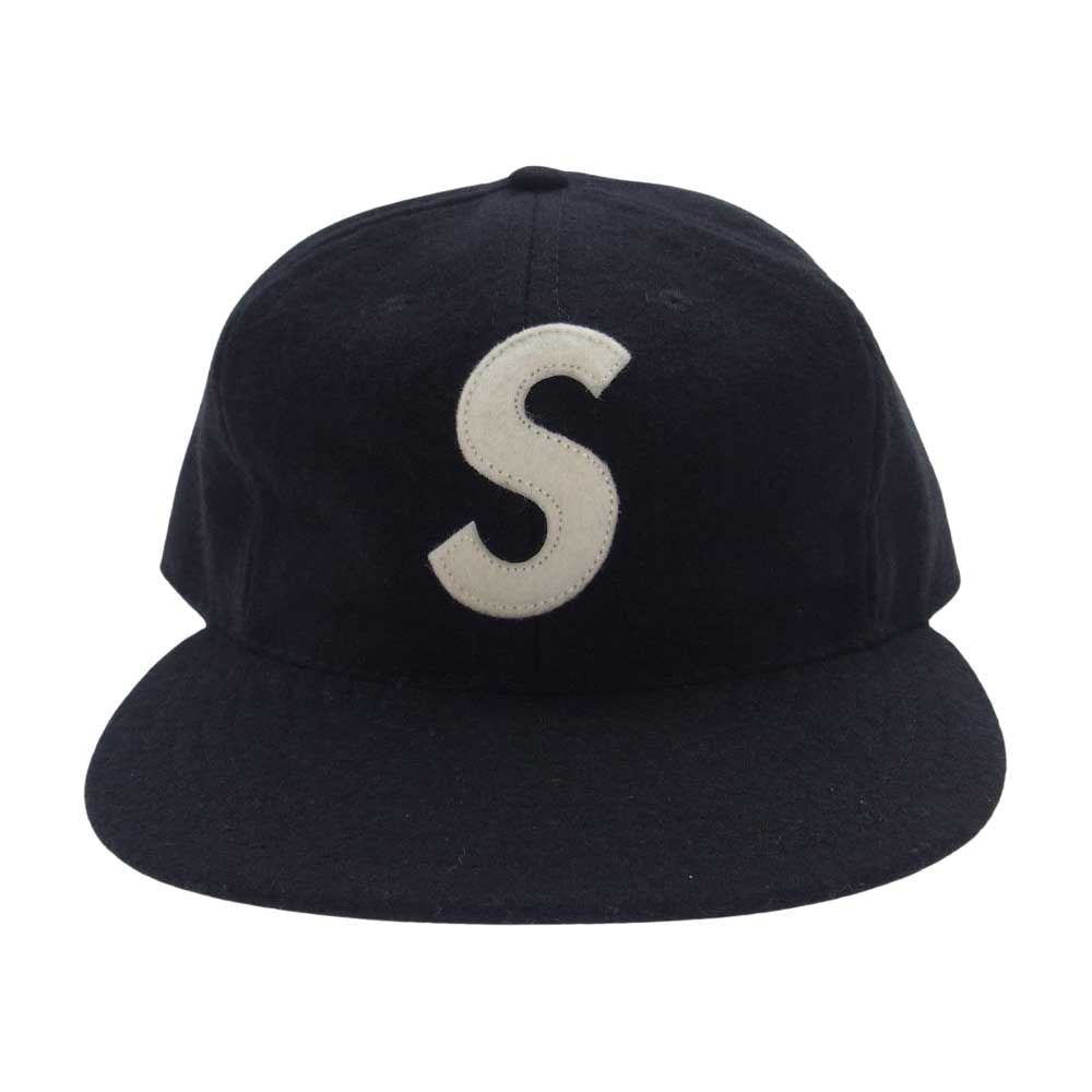 Supreme シュプリーム 23SS Ebbets S Logo Fitted 6 Panel エベッツ Sロゴ ウール キャップ ブラック系 7.5インチ【中古】