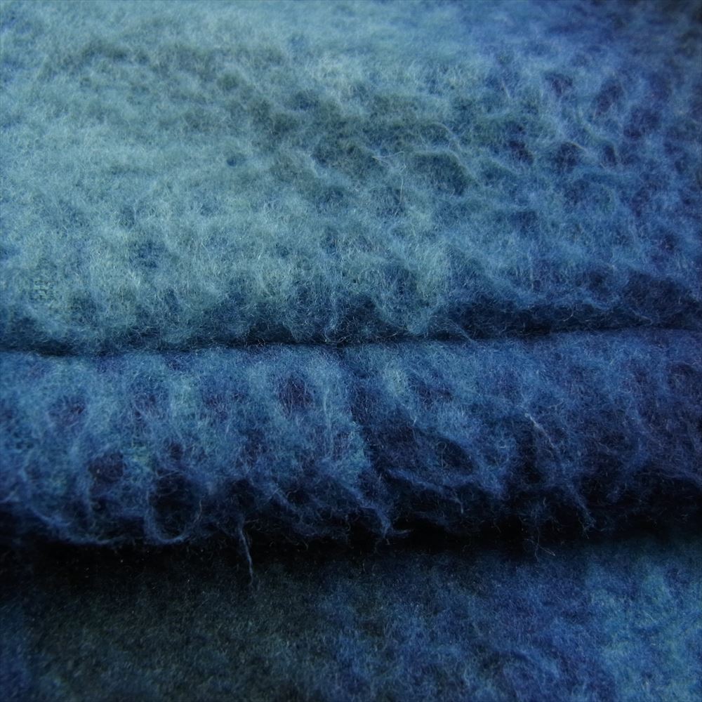 Supreme シュプリーム 20AW Shadow Plaid Fleece Shirt シャドウ プラッド フリース シャツ ネイビー系 ブルー系 M【中古】