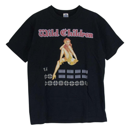 TOY'S McCOY トイズマッコイ wild children ワイルド チルドレン プリント Tシャツ ブラック系 M【中古】