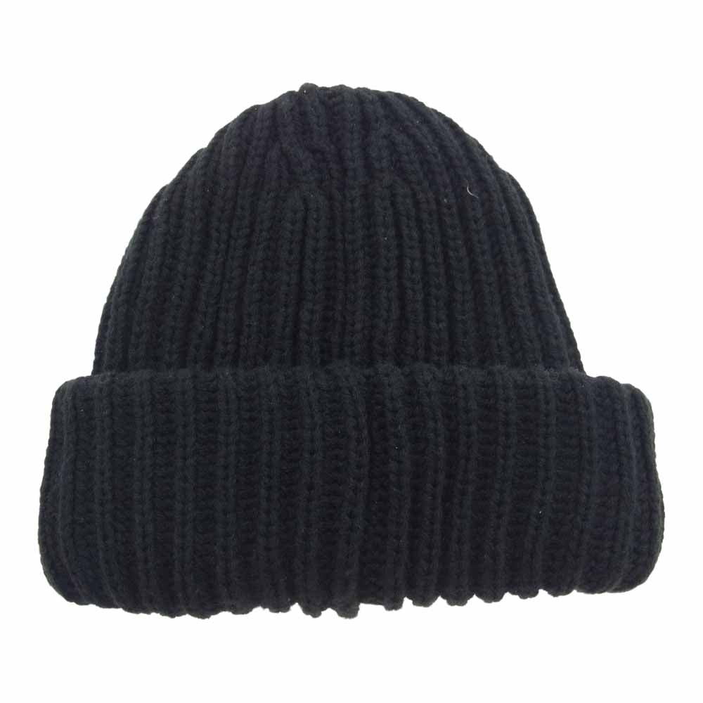 Supreme シュプリーム 23AW Classic Logo Chunky Ribbed Beanie クラシックロゴ チャンキーリブ ニット ビーニー ニット帽 帽子 キャップ ブラック系【中古】