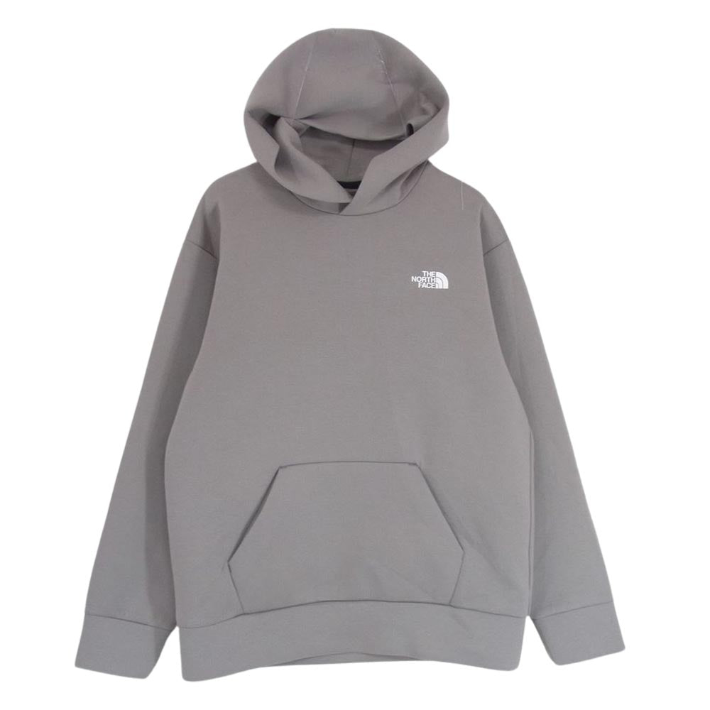 THE NORTH FACE ノースフェイス NT12086 TECH AIR SWEAT WIDE HOODIE テック エ スウェット ワイド フーディー ロゴ パーカー カーキ系 M【中古】