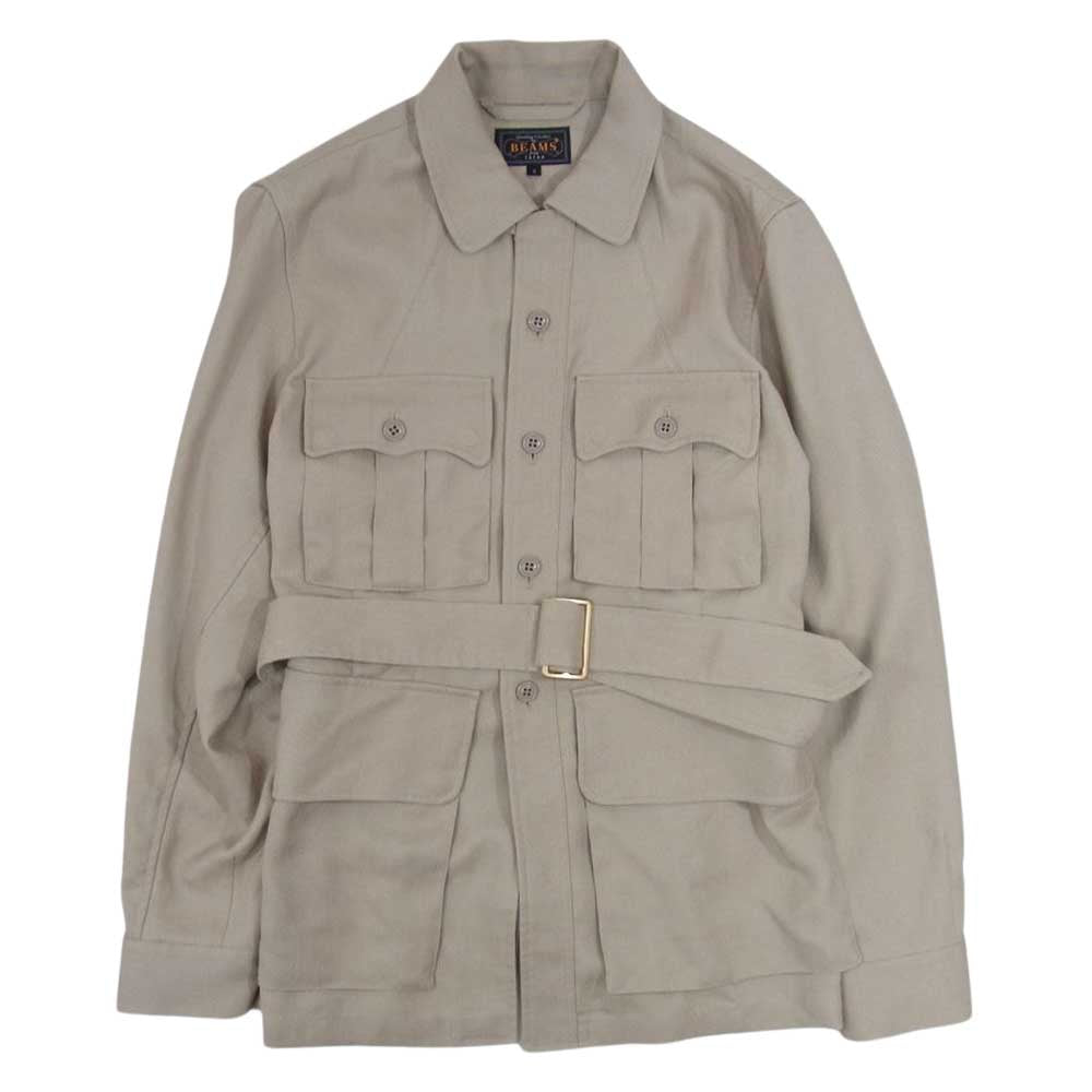 BEAMS ビームス 20SS 11-18-5281-139 PLUS プラス 小松マテーレ サファリジャケット ベージュ系 S【中古】