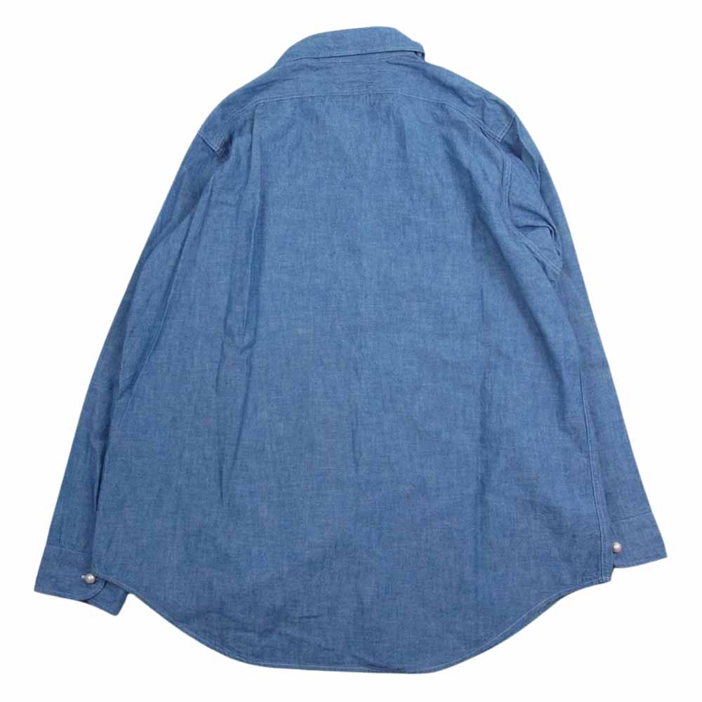 MADISON BLUE マディソンブルー 20SS MB999-5707 HAMPTON CHAMBRAY パールボタン シャンブレー 長袖 シャツ インディゴブルー系 S【中古】