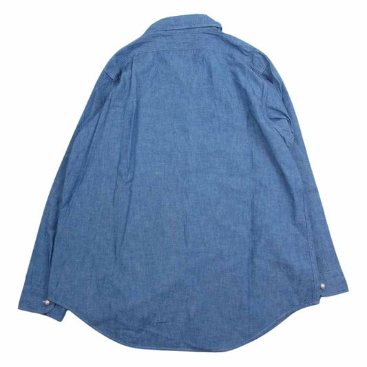 MADISON BLUE マディソンブルー 20SS MB999-5707 HAMPTON CHAMBRAY パールボタン シャンブレー 長袖 シャツ インディゴブルー系 S【中古】